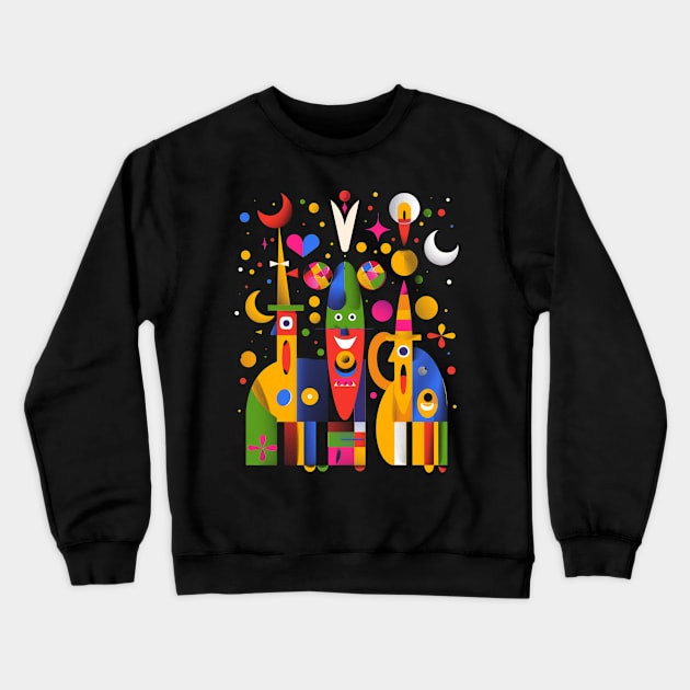 Banana Splitting Through Life Crewneck Sweatshirt by Iron Astronaut